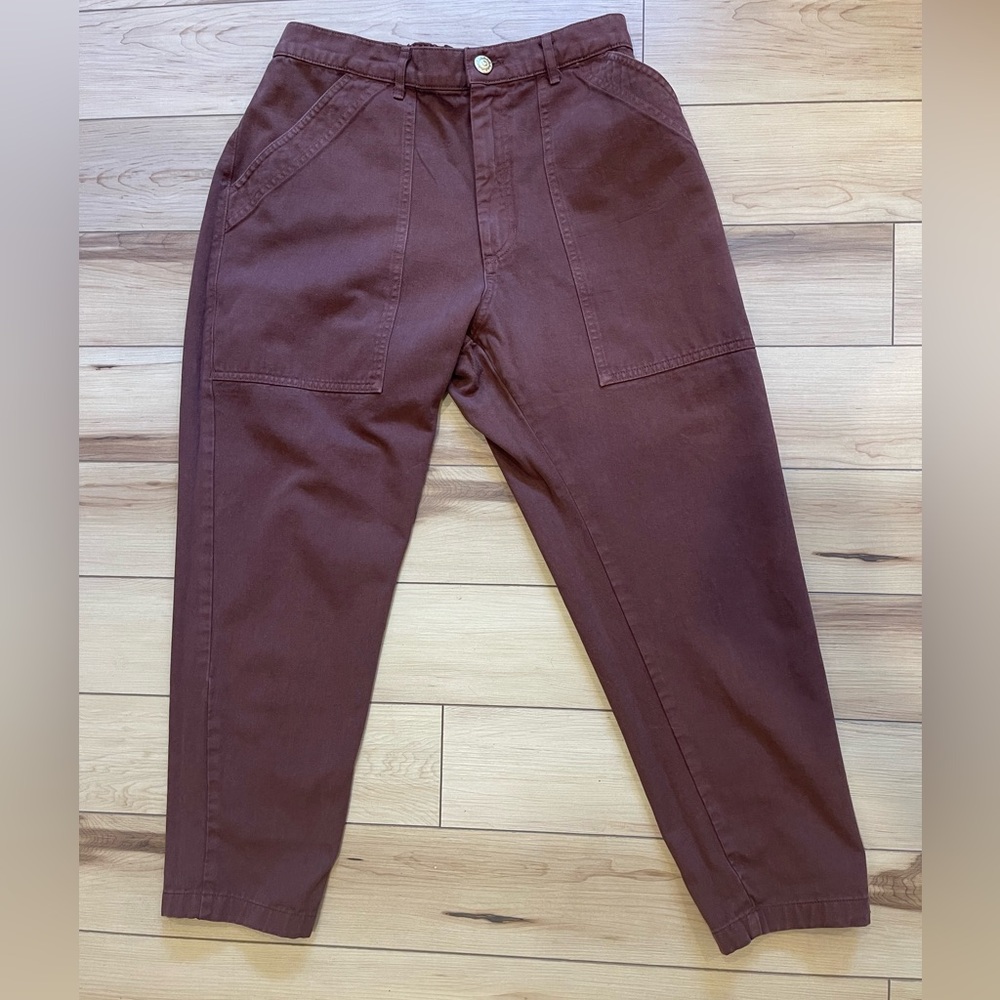 Big Bud Press pencil pants, Fudgesicle Brown, size medium (hemmed)